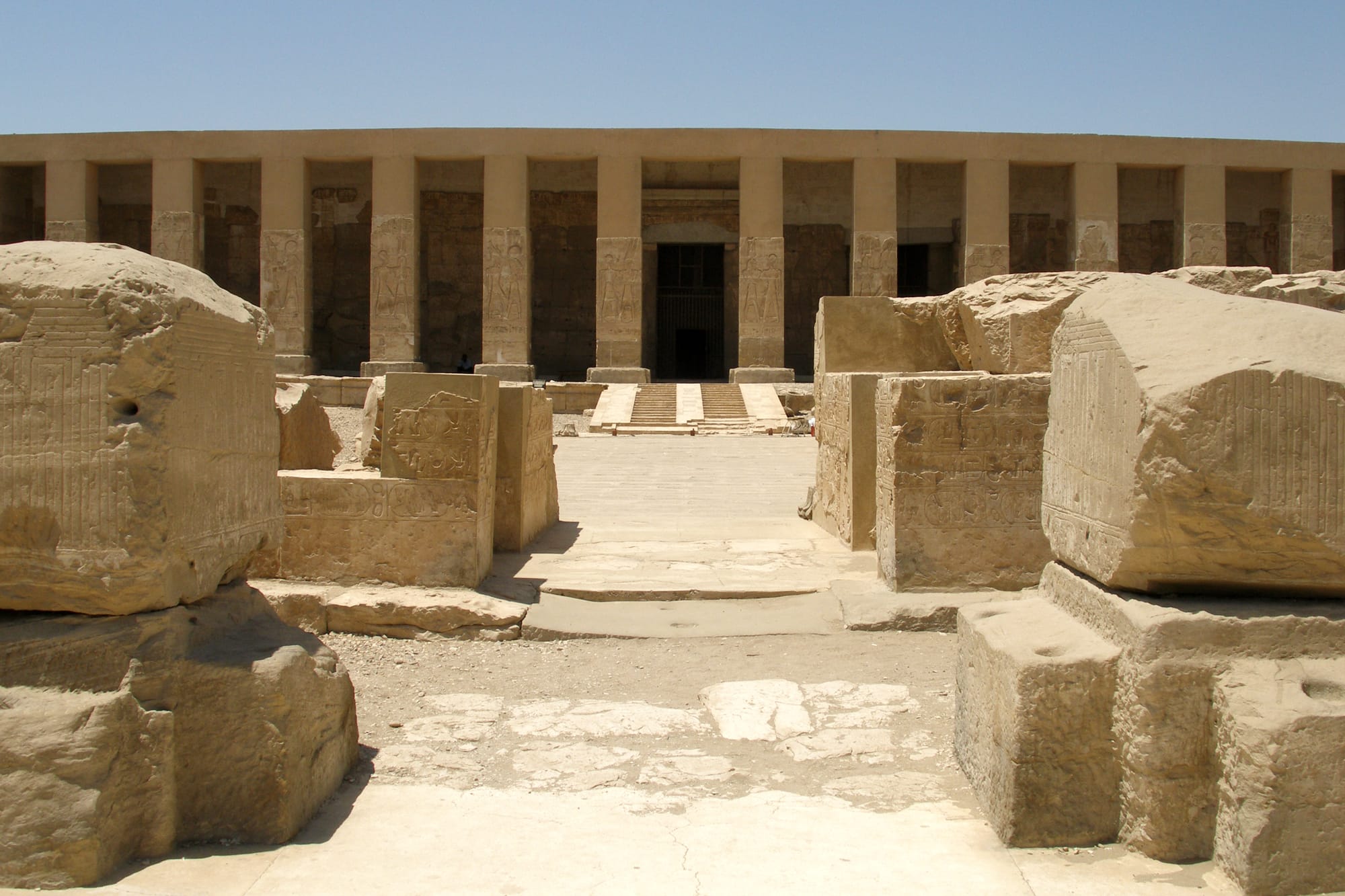 The Temple of Seti I at Abydos, Egypt