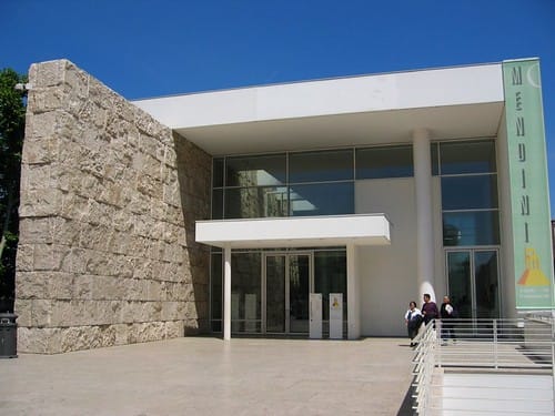 The Ara Pacis Museum building in Rome
